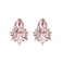 FENBORY Pink Rhinestone Earrings Prom Crystal Cluster Earrings Art Decro Drop Earrings for Women