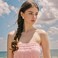 FENBORY Pink Rhinestone Earrings Prom Crystal Cluster Earrings Art Decro Drop Earrings for Women