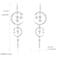 QIAN0813 Flat Back Silver Earrings for Women Sun Moon Star Celestial celestial Huggie Dangle Earrings Hypoallergenic Greek Mythology Boho Greek Mythology Witchy Jewelry Crystal