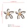 ZMJK Flower Stud Earrings Polka Dot Flower Floral Earrings Cute Polka Dot Pattern Elegant Dangle Earrings for Women White