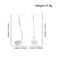 Coagurmes Funny Sport Ball Dangle Earrings GiftDelicate Golf Ball Long Pendant Earrings for Women Lady Personalized Silver Drop Earrings Jewelry