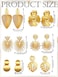 Glenmal 6 Pair Gold Statement Earrings for Women Large Gold Geometric Earrings Woven Twisted Leaf Earring Jewelry Gift Boho Leaf