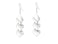 GLPAHA Silver Square Dangle Earrings for women shiny and sharp looking stylish match clothing Lightweight Fashionable 925 Sterling Silver Hooks