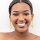 GoldChic Gold African Dangle Earrings Country Map Drop Hoop for Women African Ethnic Jewelry Black History Earrings for African American