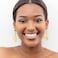 GoldChic Gold African Dangle Earrings Country Map Drop Hoop for Women African Ethnic Jewelry Black History Earrings for African American