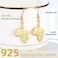 GoldChic Gold African Dangle Earrings Country Map Drop Hoop for Women African Ethnic Jewelry Black History Earrings for African American
