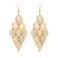 Aisansty Gold Leaf Dangle Earring for Women Boho Super Lightweight Chandelier Dangle Drop Earring