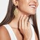 Aisansty Gold Leaf Dangle Earring for Women Boho Super Lightweight Chandelier Dangle Drop Earring