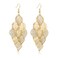 Aisansty Gold Leaf Dangle Earring for Women Boho Super Lightweight Chandelier Dangle Drop Earring