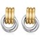 Spiritlele Gold Silver Knot Earrings Chunky Large Knotted Drop Dangle Statement Earrings for Women