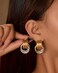 Spiritlele Gold Silver Knot Earrings Chunky Large Knotted Drop Dangle Statement Earrings for Women