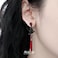 MASW Gothic Crow Earrings Hip Hop Style Rose Accessories Red Drop Earrings Fashionable Womens Accessories M3499