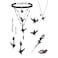 MASW Gothic Crow Earrings Hip Hop Style Rose Accessories Red Drop Earrings Fashionable Womens Accessories M3499
