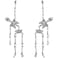 Artlunar Gothic Skeleton Earrings for Women Punk Skull Dangle Earrings Long Articulated Silver Tone Halloween Jewelry Alternative Goth Accessories Gift