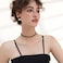 JNONL Handmade Long Round Alloy Dangle Drop Earrings Statement 60s 70s 80s Vintage Gold Disk Round Disc Earrings Boho Lightweight Summer Beach Jewelry Earring for Women Black Gold