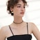 JNONL Handmade Long Round Alloy Dangle Drop Earrings Statement 60s 70s 80s Vintage Gold Disk Round Disc Earrings Boho Lightweight Summer Beach Jewelry Earring for Women Black Gold