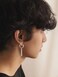 HAQUIL Silver Plated Bar Drop Earrings Vertical Long Dangle Jewelry for Men Women