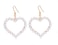Rakumi Heart Pearl Dangle Earrings for Women Tiny Pearl Drop Earrings Gift for ValentinesDay Mothers Day Christmas