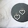 Rakumi Heart Pearl Dangle Earrings for Women Tiny Pearl Drop Earrings Gift for ValentinesDay Mothers Day Christmas