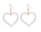 Rakumi Heart Pearl Dangle Earrings for Women Tiny Pearl Drop Earrings Gift for ValentinesDay Mothers Day Christmas