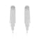 HERIER Rhinestone Earrings Dangling for Women Silver Dangle Earrings Simple Chandelier Statement Tassel Earrings Long Sparkly Drop Crystal Lightweight Jewelry