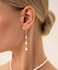 Hothrty Gold Pearl Earring for Woman Trendy Gold Dangle Aesthetic Dainty Pearl Drop Earrings for Woman Gift and Wedding