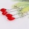 SONGCHANGJEWELRY Hunter x Hunter Kurapika Earrings Anime Cosplay Drop Earrings Accessories For Women Red Drop Earrings