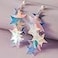 Sora Tuki Iridescent Star Earrings for Women Dangle Sequin Sparkle Fringe Drop Earrings Long Tassel Jewelry Accessories 1 Iridescent