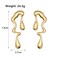 FUTIMELY Irregular Waterdrop Earrings for Women Gold Liquid Punk Boho Teardrop Statement Dangle Drop Earrings Gold