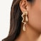 MIFYNN Irregular WaterDrop Earrings Melted Liquid Irregular Stainless Steel Earrings Embrace Minimalist Earrings Statement Earrings for Women Gold