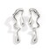 MIFYNN Irregular WaterDrop Earrings Melted Liquid Irregular Stainless Steel Earrings Embrace Minimalist Earrings Statement Earrings for Women Silver