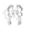 MIFYNN Irregular WaterDrop Earrings Melted Liquid Irregular Stainless Steel Earrings Embrace Minimalist Earrings Statement Earrings for Women Silver