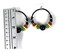 African Sougou Jamaica Rasta Earrings Marley Reggae Jamaica Empress Royalty Hook Silver