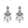 NSLS Jhumka Tassel Drop Earrings Bridal Dangle For Women Ethnic Afghan Silver Oorbellen Vintage Boho Tribal Egypt Nepal Gypsy Jewelry Silver
