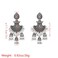 NSLS Jhumka Tassel Drop Earrings Bridal Dangle For Women Ethnic Afghan Silver Oorbellen Vintage Boho Tribal Egypt Nepal Gypsy Jewelry Silver
