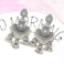 NSLS Jhumka Tassel Drop Earrings Bridal Dangle For Women Ethnic Afghan Silver Oorbellen Vintage Boho Tribal Egypt Nepal Gypsy Jewelry Silver
