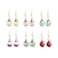 Just Follow 6 Pairs Multicolor Dangle Earrings Set for Women Flower Life of Tree Ball Drop Dangle Earrings Wholesale in Bulk 6 Pairs Short Design