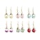 Just Follow 6 Pairs Multicolor Dangle Earrings Set for Women Flower Life of Tree Ball Drop Dangle Earrings Wholesale in Bulk 6 Pairs Short Design