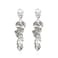 Just Follow Long Acrylic Rose Petal Earrings Dangle Exaggerated Flower Drop Statement Floral Tassel Earring for Women Silver
