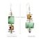 KaFu Handmade Boho Earrings Vintage Gold Lightweight Drop Dangle Statement Jewelry gifts for Women Geometry and stone