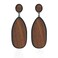 KaFu Statement Earrings Wooden Earrings for Women Big Round Circle Geometric Wood Drop Dangle Hook Earrings 01