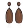 KaFu Statement Earrings Wooden Earrings for Women Big Round Circle Geometric Wood Drop Dangle Hook Earrings 01