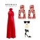 KELMALL Chunky Geometric Rhinestone Dangle Earrings for Women Bold Rectangle Statement Drop Earrings GiftBoxed Fashion Jewelry