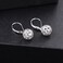 LANCHARMED 925 Sterling Silver Ball Dangle Drop Earrings for Women Trendy French Style Heart Leverback Earrings Hypoallergenic Jewelry