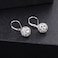 LANCHARMED 925 Sterling Silver Ball Dangle Drop Earrings for Women Trendy French Style Heart Leverback Earrings Hypoallergenic Jewelry