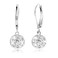LANCHARMED 925 Sterling Silver Ball Dangle Drop Earrings for Women Trendy French Style Heart Leverback Earrings Hypoallergenic Jewelry