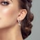 LAZA 925 Sterling Silver Dangle Drop Earrings Cubic Zirconia Bee Hugging Hoop Earrings for Women