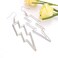YAHPERN Lightning Bolt Drop Dangle Earrings For Women Statement Flash Thunder Hook Earrings Punk Fashion Halloween Outfits Party Jewelry Silver
