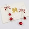 RareLove Lightweight Christmas Red Bow Knot Piercing Dangle Earrings Jingle Tassels Silver Plated Women Holiday Gift