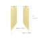 Ritach Long Big Golden Tassel Dangle Earrings for Women 925 Sterling Silver Post Long Dangle Statement Earrings Hypoallergenic Sparkly Fringe Earrings for Prom Party